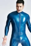 Male Mr Muscles Front-zip Latex Catsuit