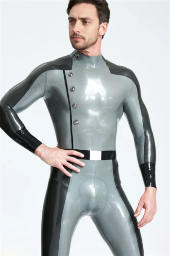 Male Flight Commander Latex Catsuit