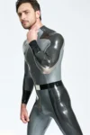 Male Flight Commander Latex Catsuit