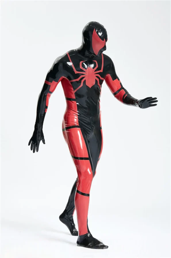 Male Red Venom-Man?? Rubber Catsuit