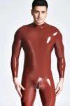 Male Mr Muscles Front-zip Latex Catsuit