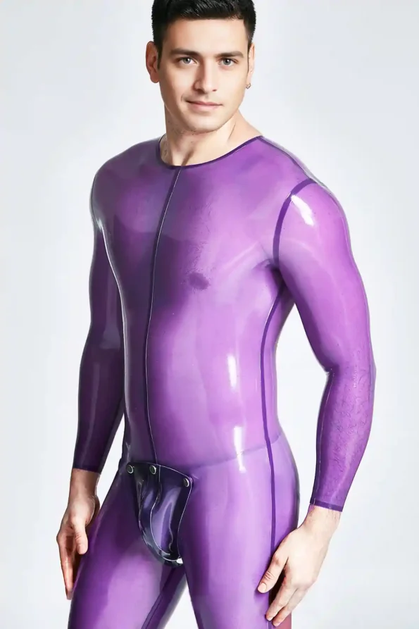 Male Codpiece Neck Entry Catsuit