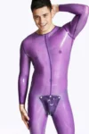 Male Codpiece Neck Entry Catsuit