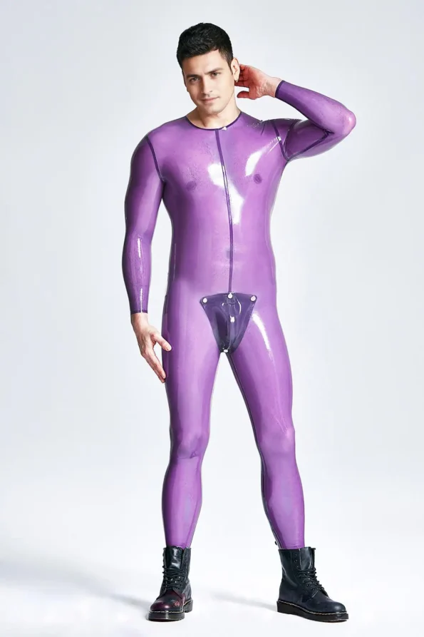 Male Codpiece Neck Entry Catsuit