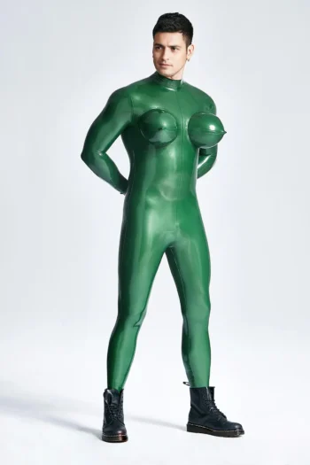 Male Inflated Boobs Catsuit