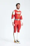 Male Leaguers Baseball Look Shoulder Zip Catsuit