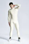 Male Double-Diagonal Zip Catsuit