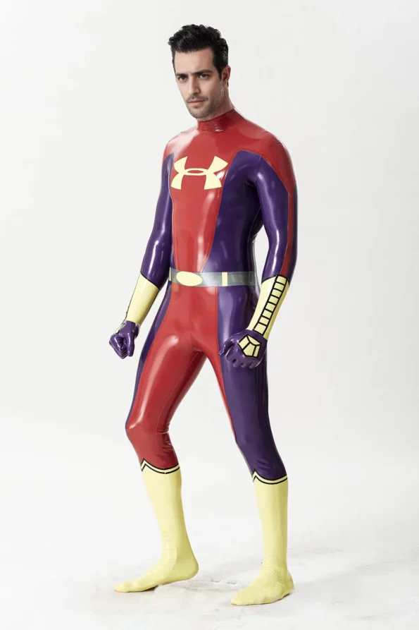 Male U-Man Super Hero Catsuit with Gloves & Feet