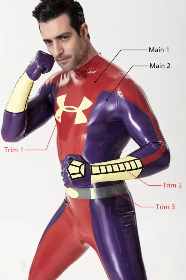 Male U-Man Super Hero Catsuit with Gloves & Feet