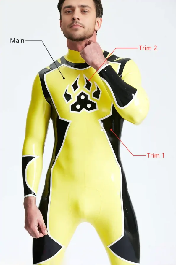 Male Galactica Back Zip Catsuit