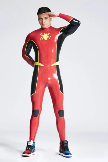 Male Stagger Back Zipper Catsuit