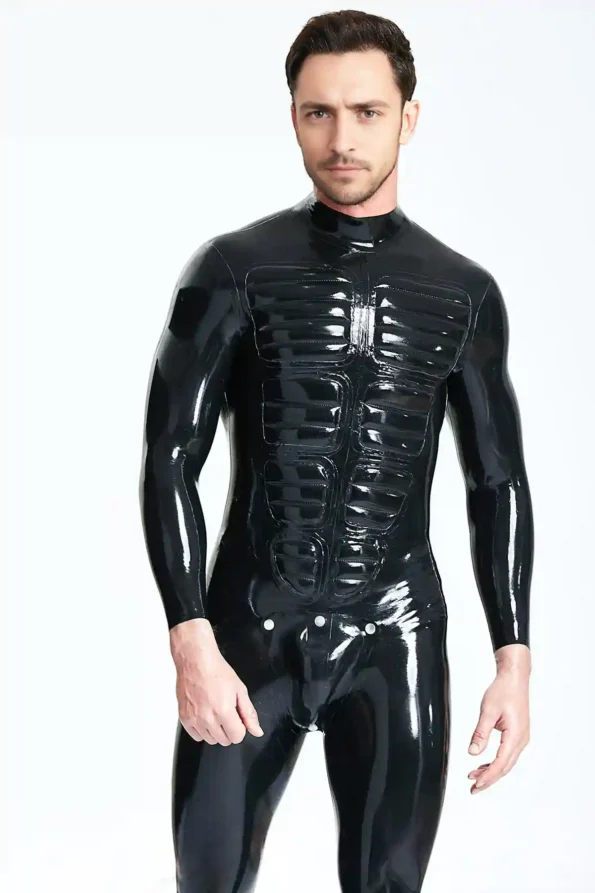 Male Muscle Chest Codpiece Catsuit