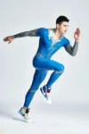 Male Lightning Flash Wide-Necked Catsuit