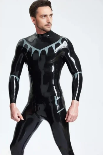 Male Shark Tooth Look Catsuit