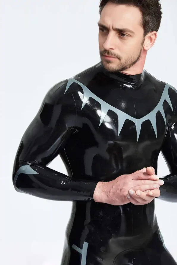 Male Shark Tooth Look Catsuit