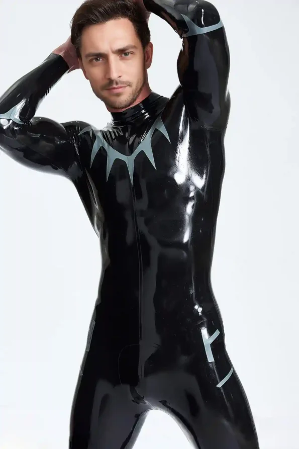 Male Shark Tooth Look Catsuit