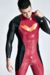 Male Winged-Chest Back Zip Catsuit