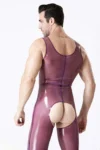 Male Open Bum Singlet Suit