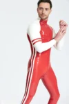 Male Zig-Zag Latex Catsuit