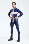 Male Patriotic Cross Catsuit