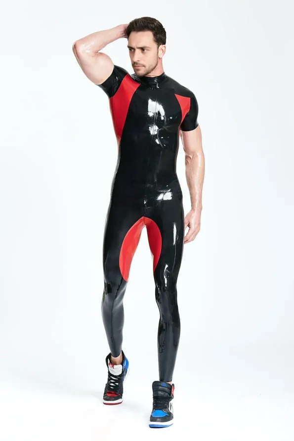 Male Short-sleeved Sporty Catsuit