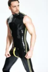 Male Lightning Bolt Back Zip Catsuit