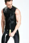 Male Sleeveless Codpiece Muscle Catsuit