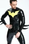 Male Lightning Bolt Back Zip Catsuit