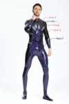 Male Galactic Nebular Catsuit With Feet