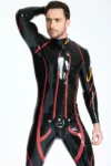 Male Shoulder-zip Codpiece Catsuit