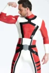 Male Shoulder-zip Codpiece Catsuit