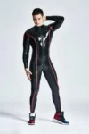 Male Diamond Dude Front Through-Zipper Catsuit