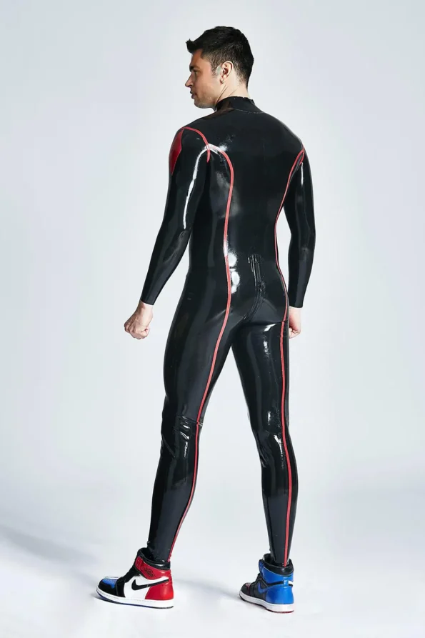 Male Diamond Dude Front Through-Zipper Catsuit