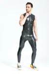 Male Classic Round-Neck Sleeveless Catsuit