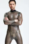 Male Platinium Latex Catsuit