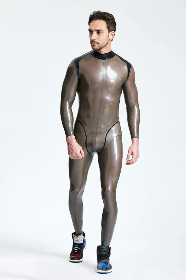 Male Platinium Latex Catsuit