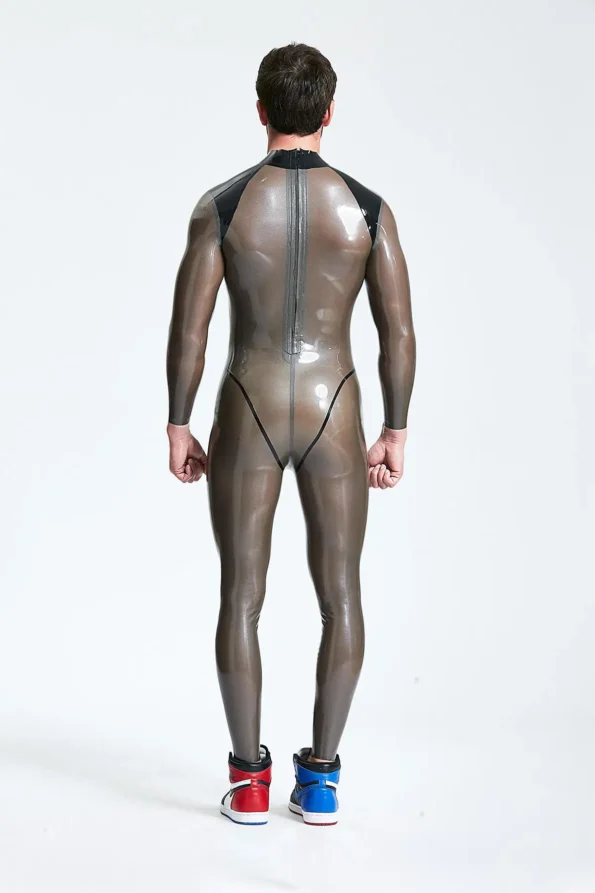 Male Platinium Latex Catsuit