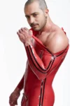 Male Orbiton Front-Zip Latex Catsuit