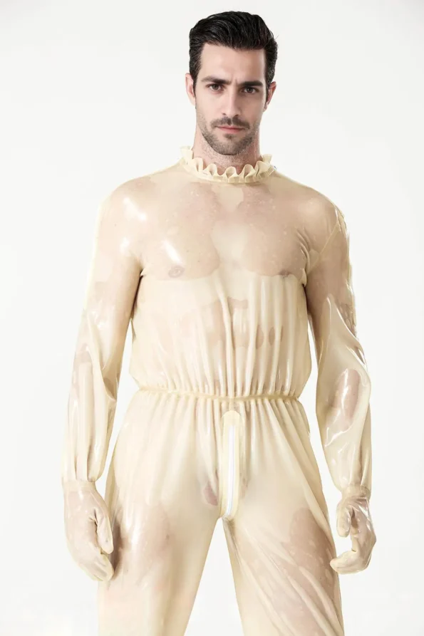 Male Frivolous Translucent Play Suit