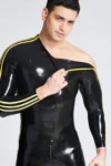 Male Through-Zip Raglan-Sleeved Catsuit