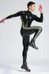 Male Triple-Striper Shoulder-Zipper Catsuit