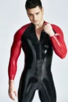 Male Purr-fect Inflated Tail Catsuit With Feet & Gloves