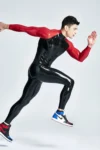 Male Through-Zip Raglan-Sleeved Catsuit