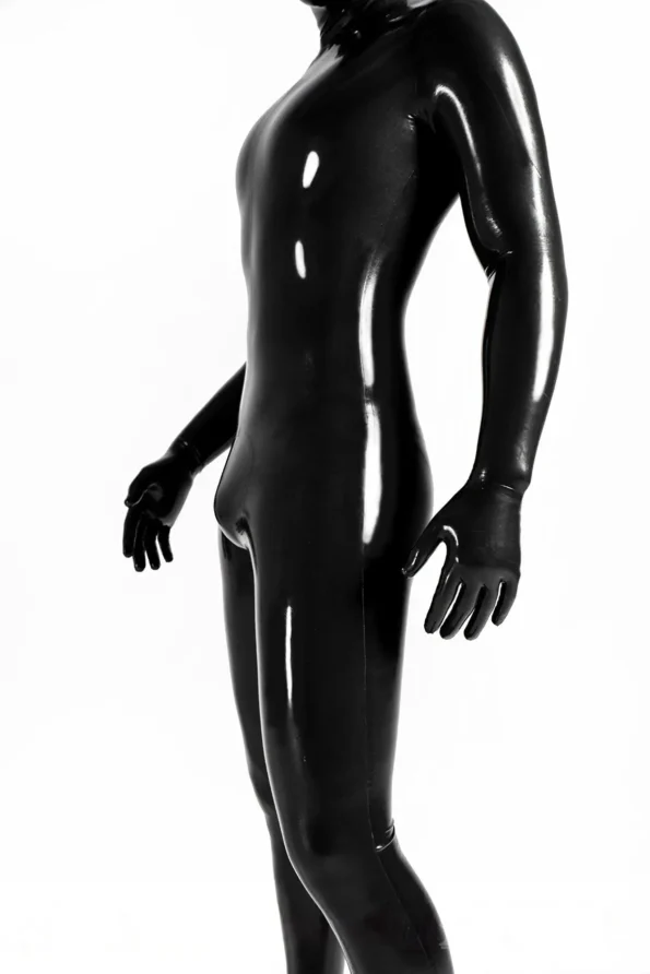 Male Face-Entry Latex Catsuit