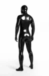 Male Face-Entry Latex Catsuit