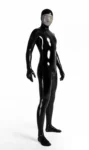 Male Face-Entry Latex Catsuit