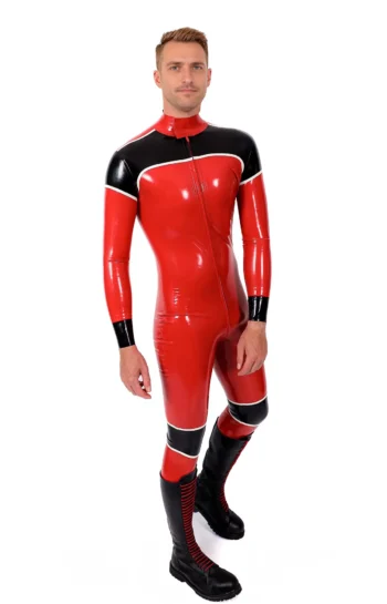 Male Orbiton Front-Zip Latex Catsuit