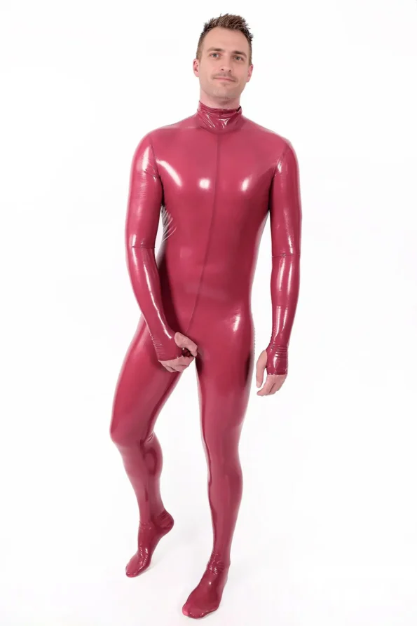 Male Mouth-Entry Gimp Suit with Sheath