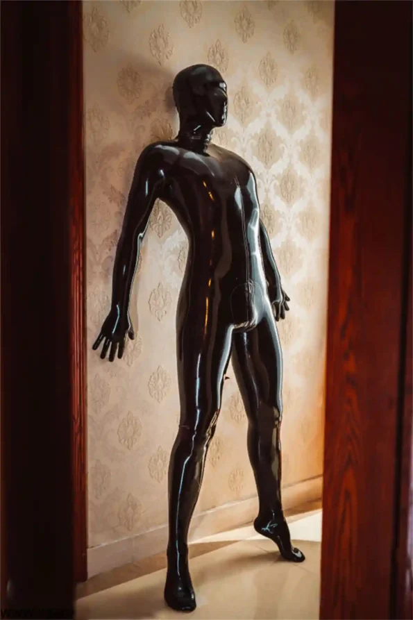 Male Stealth Two-pieces Fully-Enclosed Catsuit