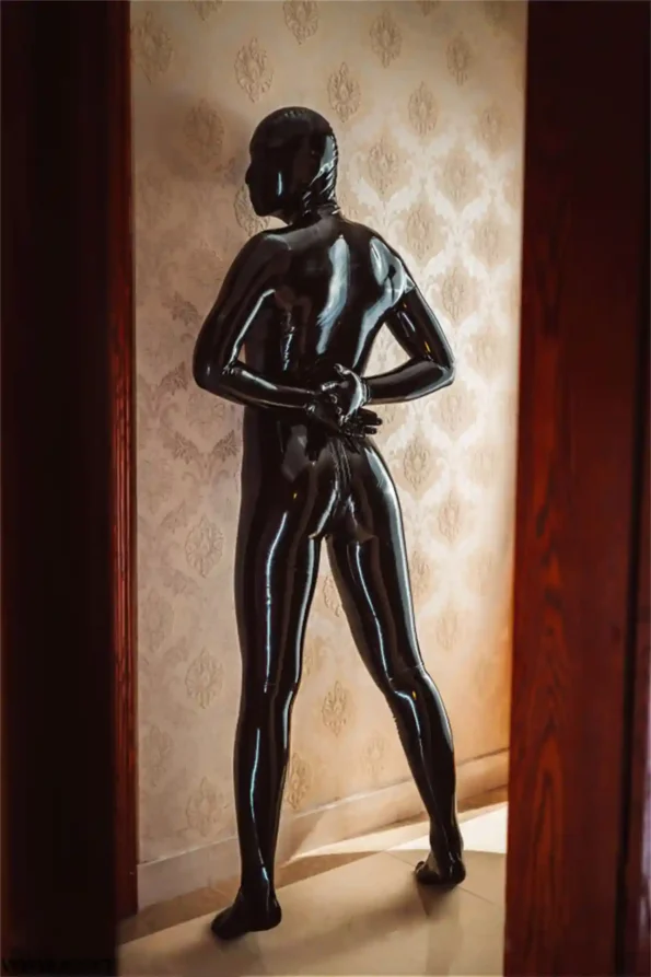 Male Stealth Two-pieces Fully-Enclosed Catsuit